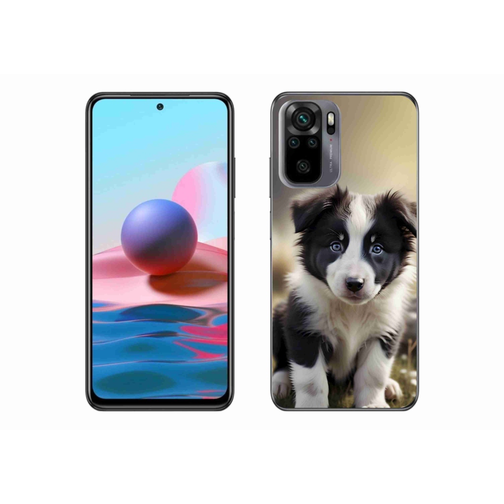 Gél borító mmCase a Xiaomi Redmi Note 10S-hez - aranyos border collie