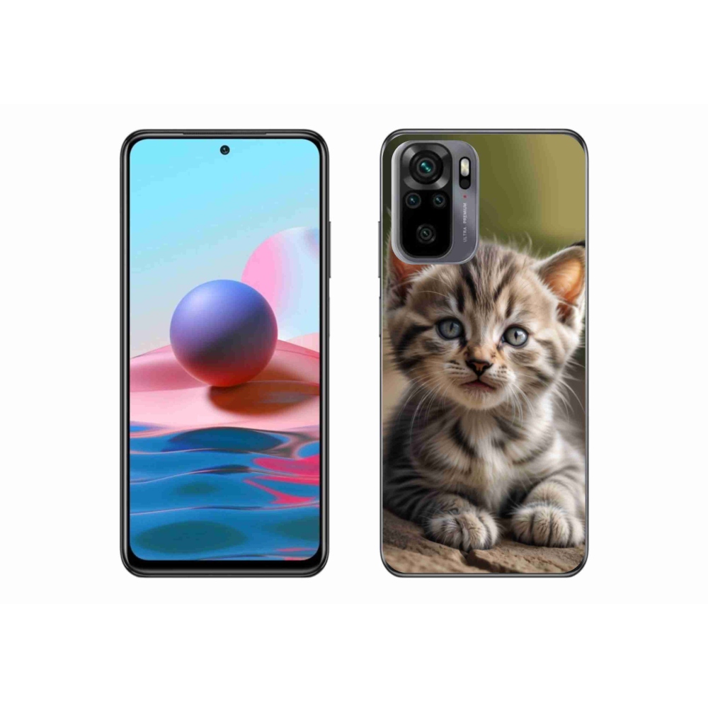 Gél borító mmCase a Xiaomi Redmi Note 10S-hez - aranyos cica 9