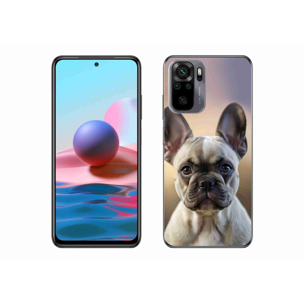 Gél borító mmCase a Xiaomi Redmi Note 10S-hez - aranyos francia bulldog