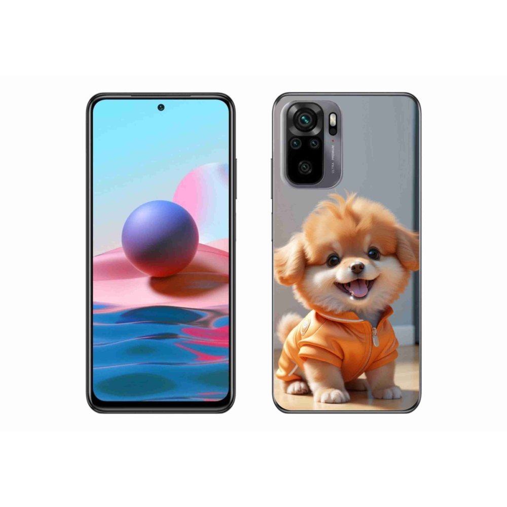 Gél borítás mmCase a Xiaomi Redmi Note 10S-hez - aranyos pomerániai pulóverben