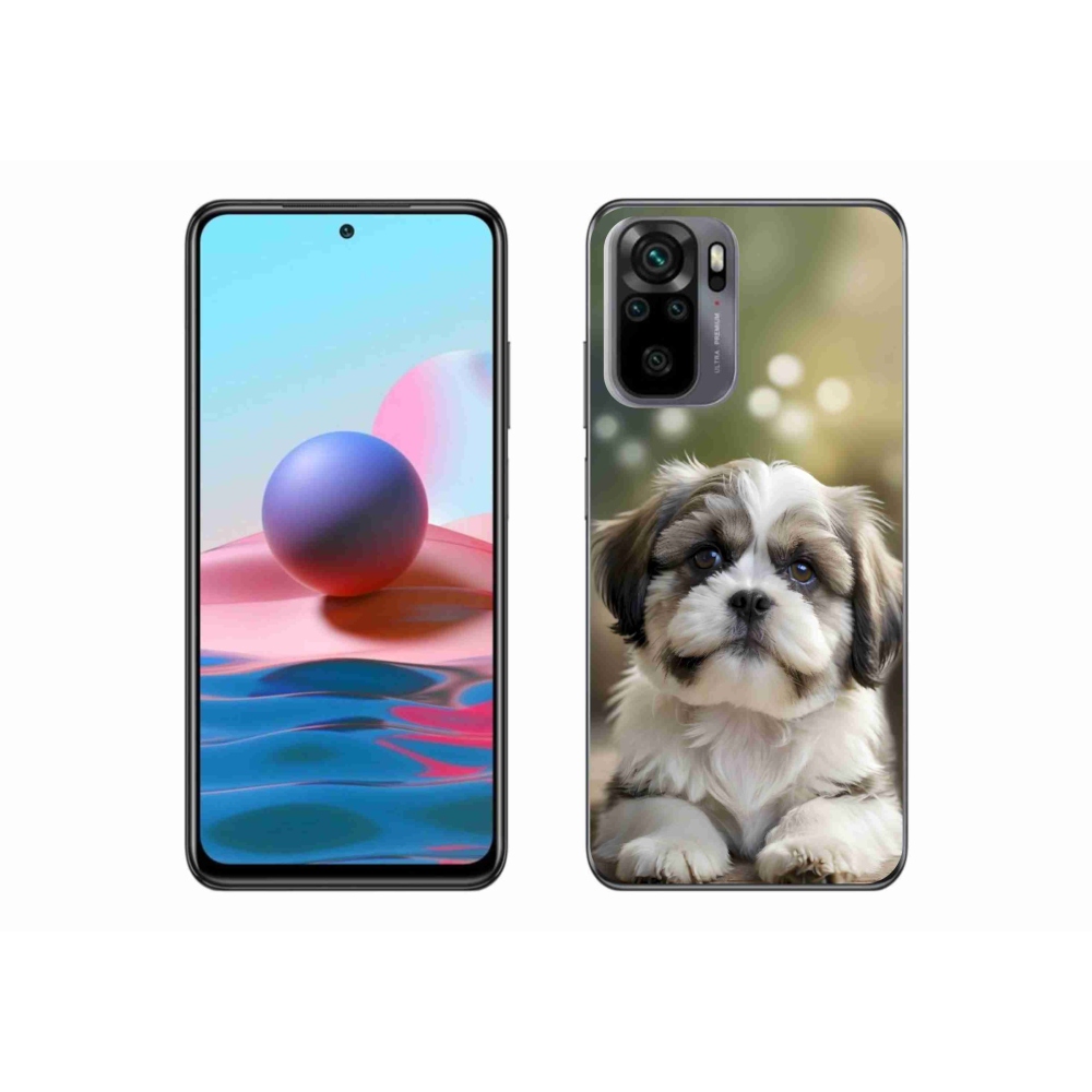 Gél borító mmCase a Xiaomi Redmi Note 10S-hez - aranyos shih-tzu