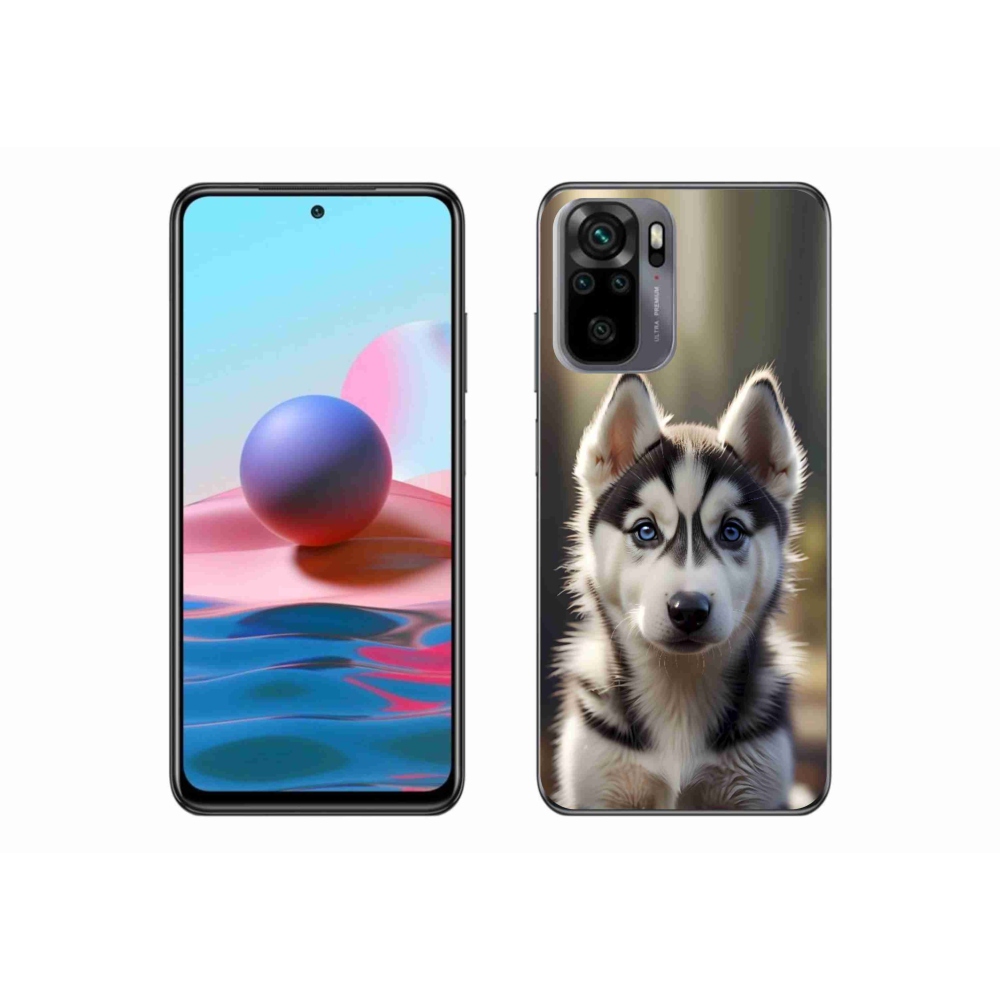 Gél borítás mmCase a Xiaomi Redmi Note 10S-hez - aranyos szibériai husky