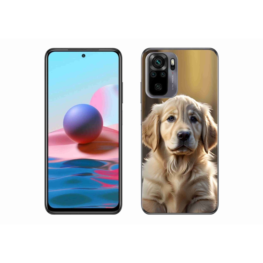 Gél borítás mmCase a Xiaomi Redmi Note 10S-hez - aranyos arany retriever
