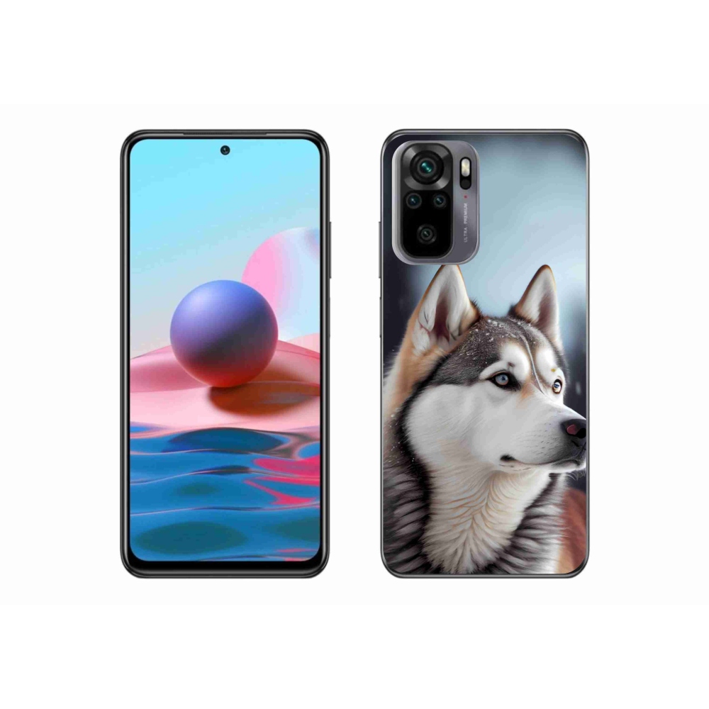 Gél borító mmCase a Xiaomi Redmi Note 10S-hez - Szibériai Husky