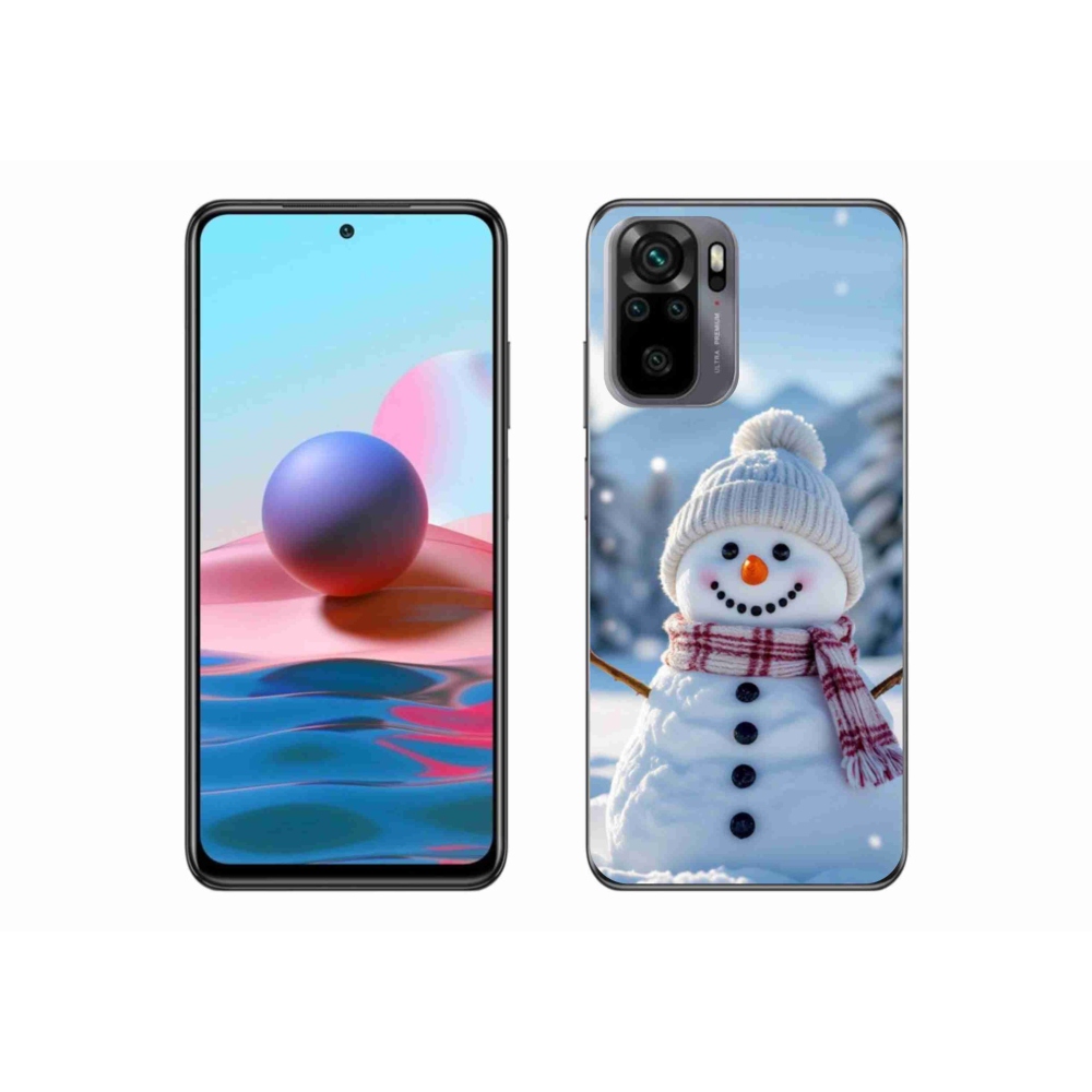 Gél borítás mmCase a Xiaomi Redmi Note 10S-hez - hóember 3