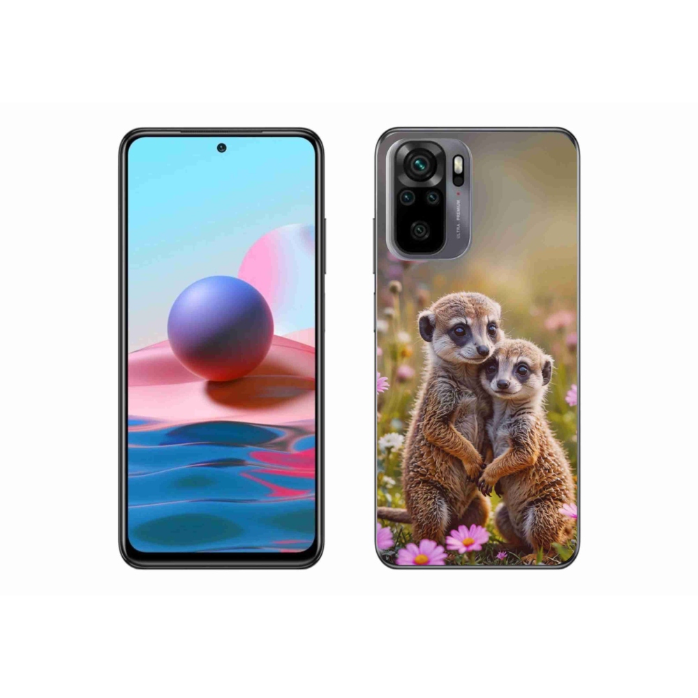 Gél borítás mmCase a Xiaomi Redmi Note 10S-hez - szurikátás duó