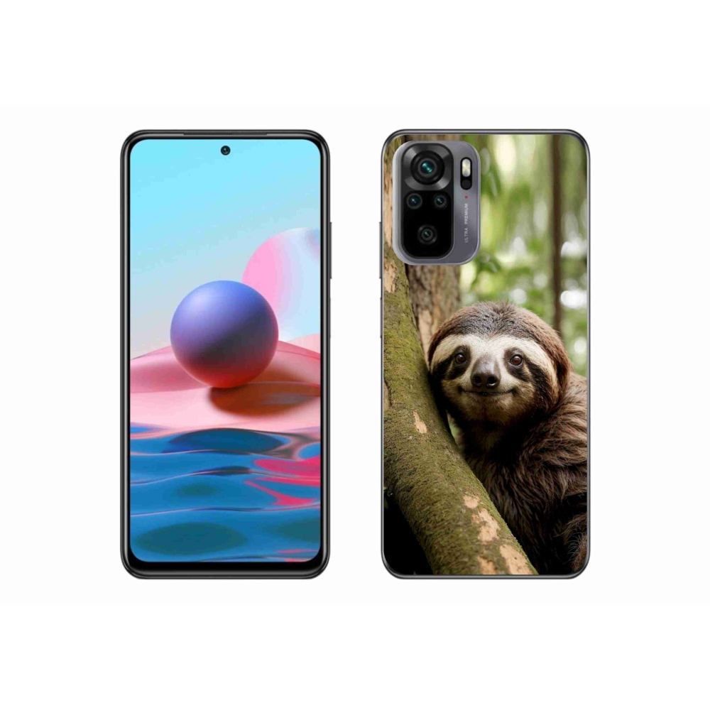 Gél borító mmCase a Xiaomi Redmi Note 10S-hez - mosolygó lajhár