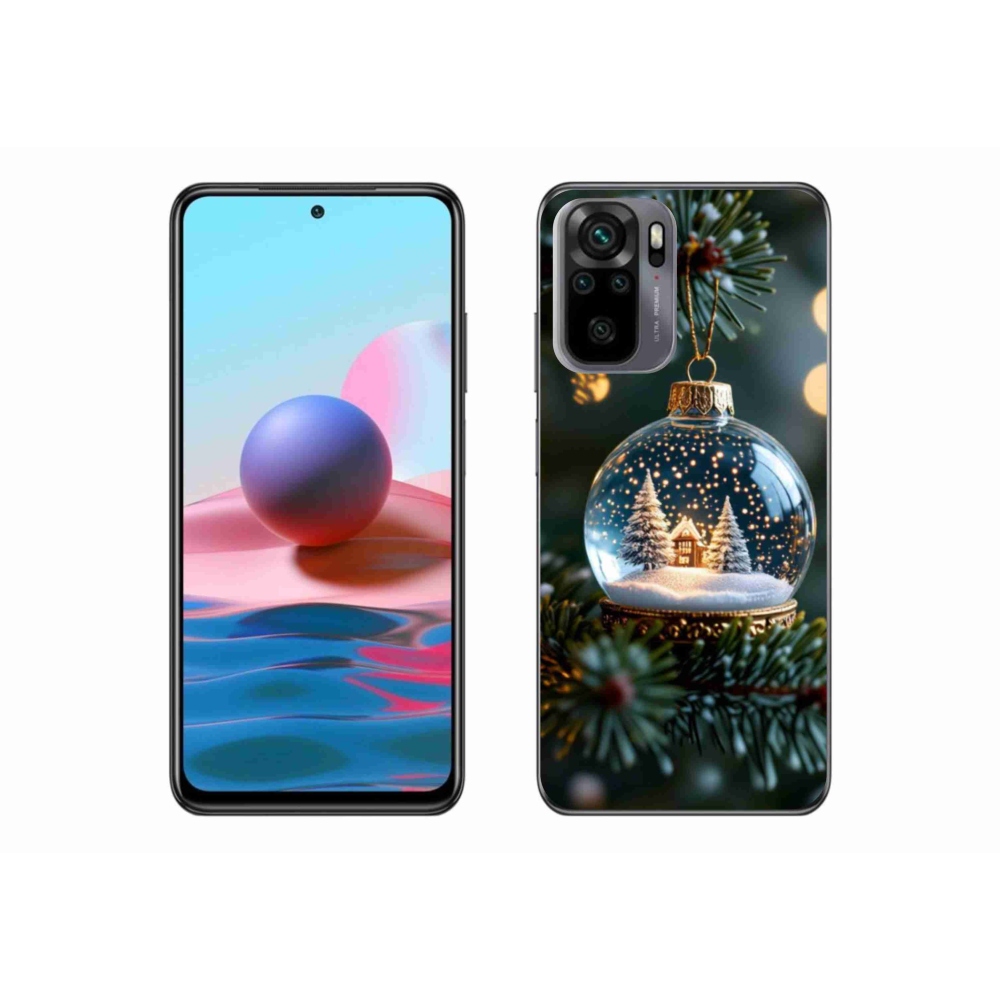 Gél borító mmCase a Xiaomi Redmi Note 10S-hez - Karácsonyi gömbök 2