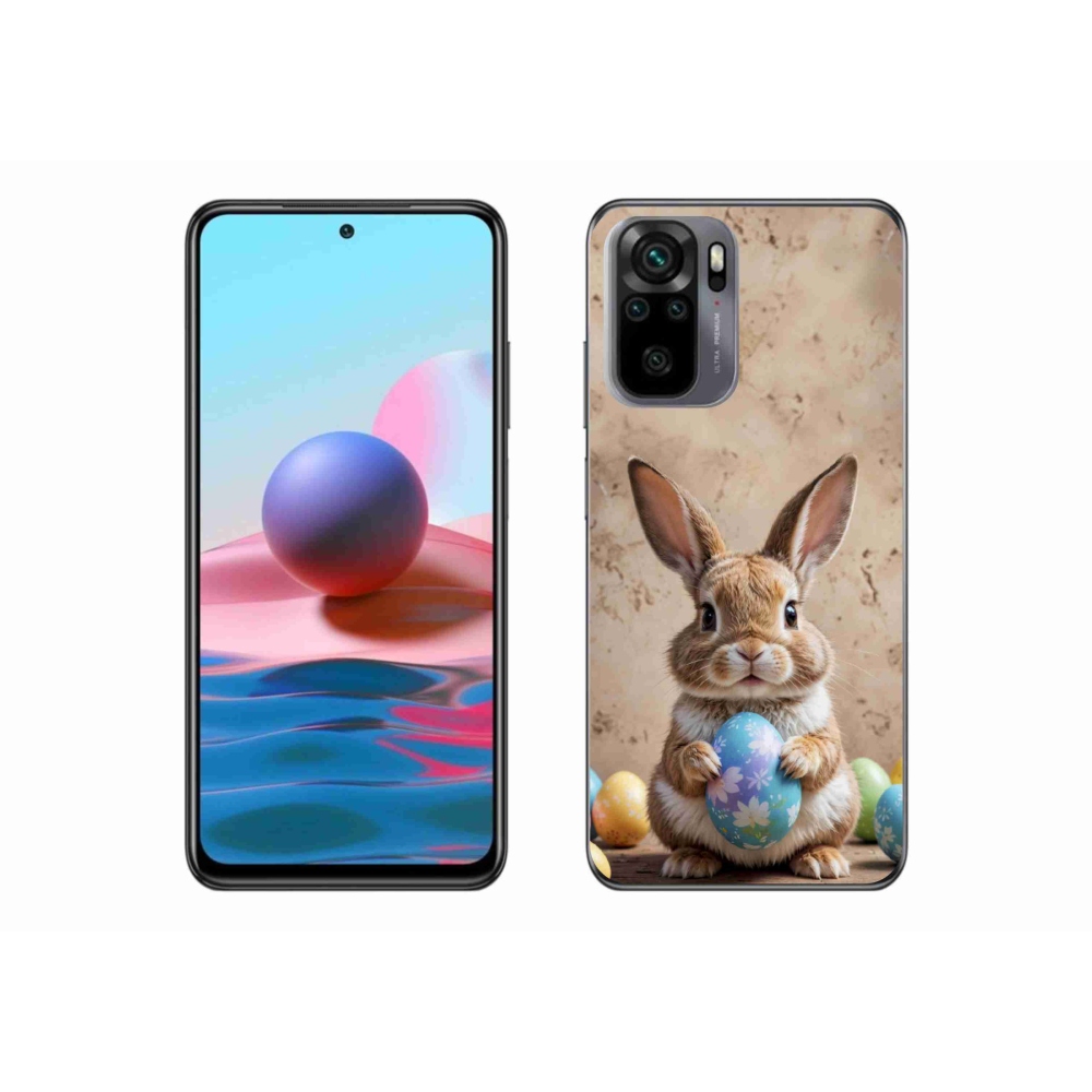 Gél borítás mmCase a Xiaomi Redmi Note 10S-hez - Húsvéti nyuszi