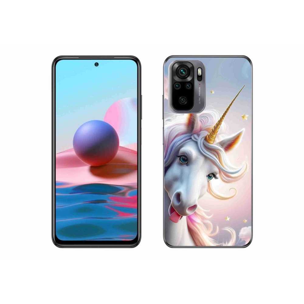 Gél borítás mmCase a Xiaomi Redmi Note 10S-hez - vidám egyszarvú