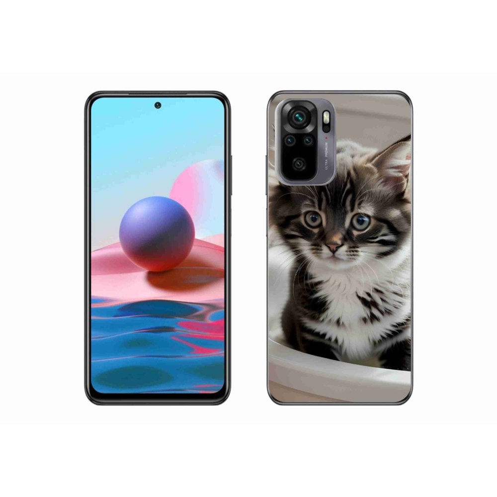 Gél borító mmCase a Xiaomi Redmi Note 10S-hez - kíváncsi cica