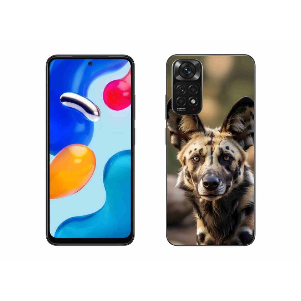 Gél borítás mmCase a Xiaomi Redmi Note 11 4G-hez - afrikai vadkutya