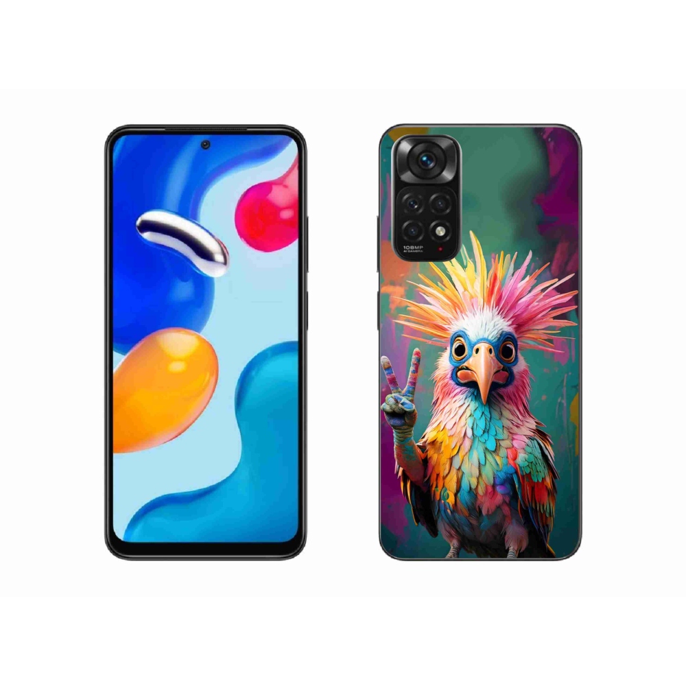 Gél borítás mmCase a Xiaomi Redmi Note 11 4G-hez - színes lázadó