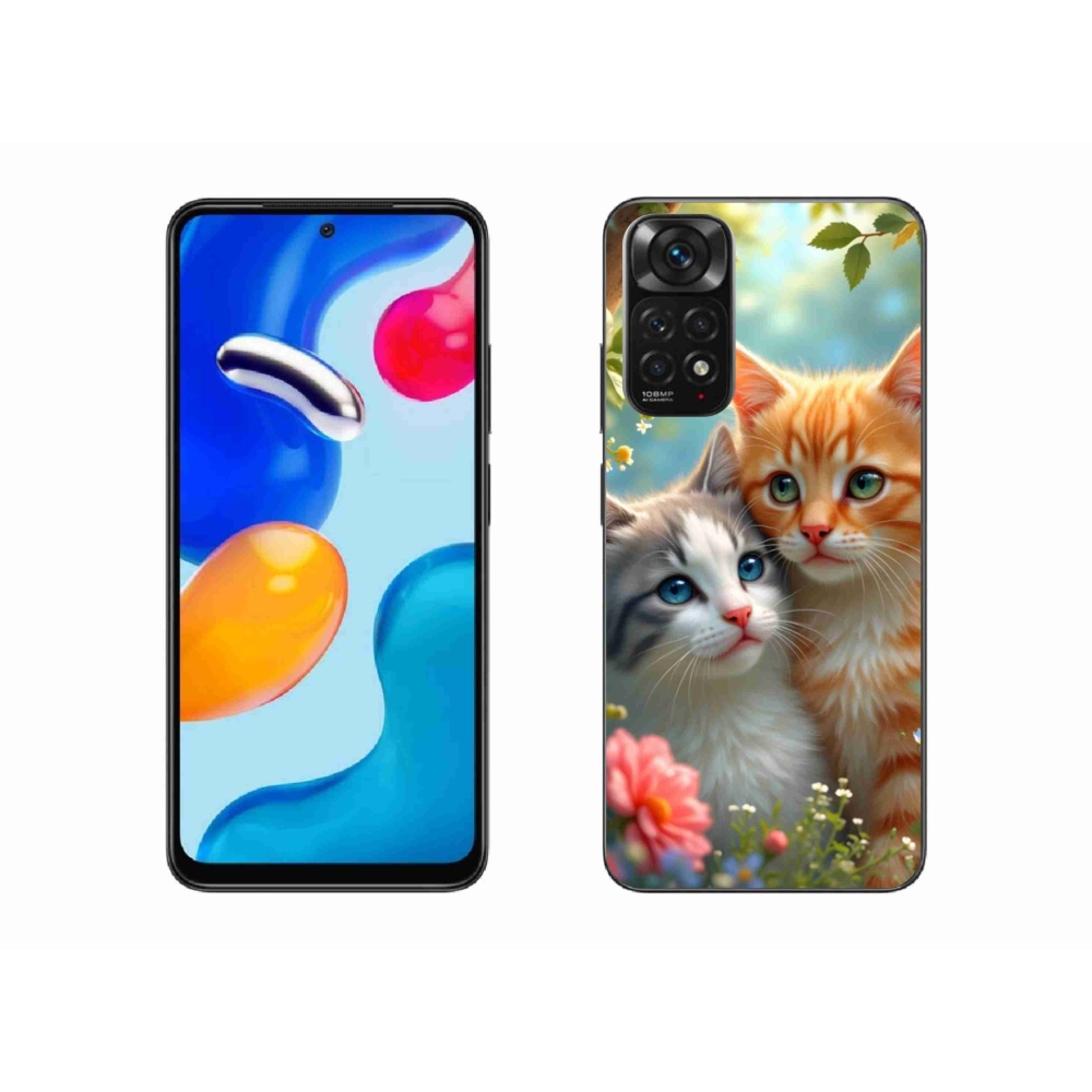 Gél borító mmCase a Xiaomi Redmi Note 11 4G-hez - macskaszerelem 2