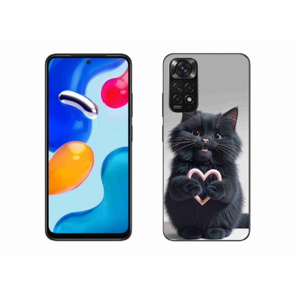 Gél borító mmCase a Xiaomi Redmi Note 11 4G-hez - macska szeretet 3