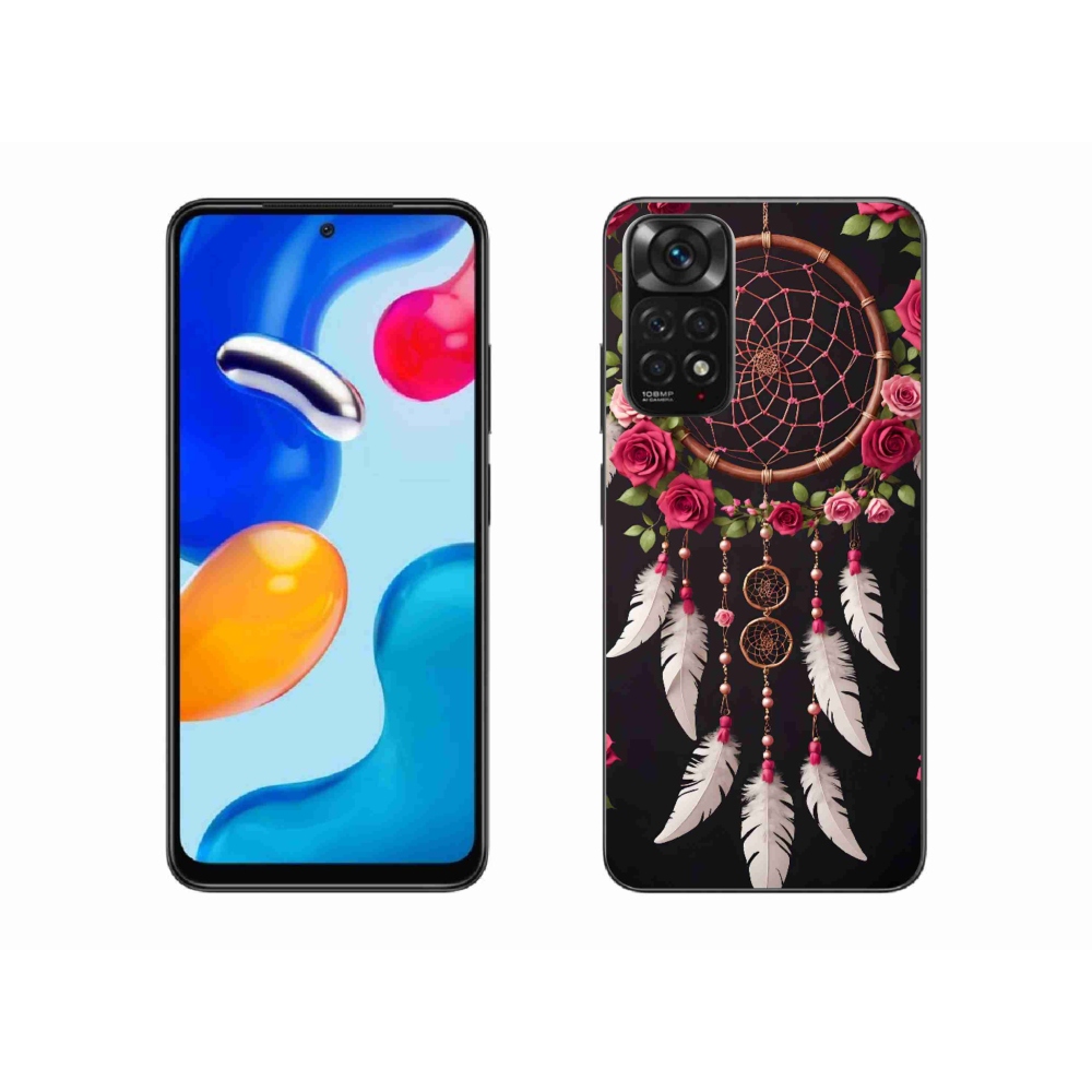 Gél borítás mmCase a Xiaomi Redmi Note 11 4G-hez - álomfogó rózsákkal