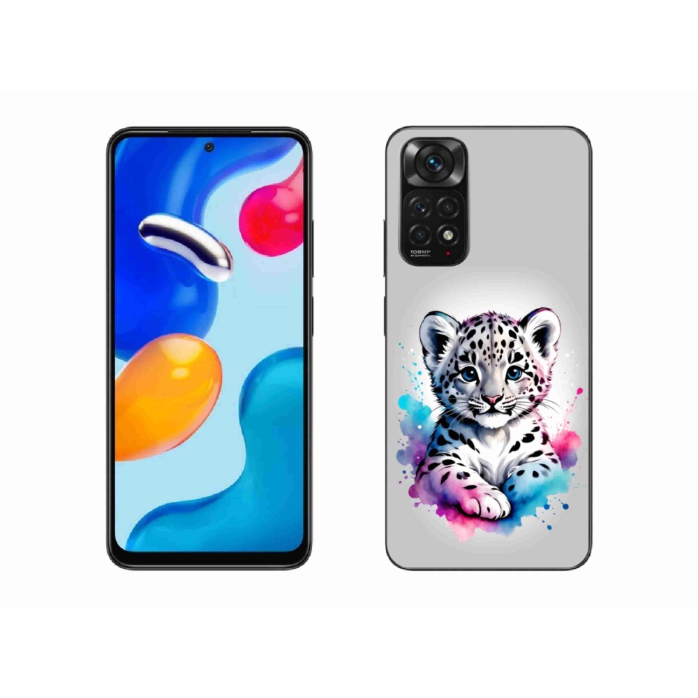 Gél borítás mmCase a Xiaomi Redmi Note 11 4G-hez - leopárd kölyök
