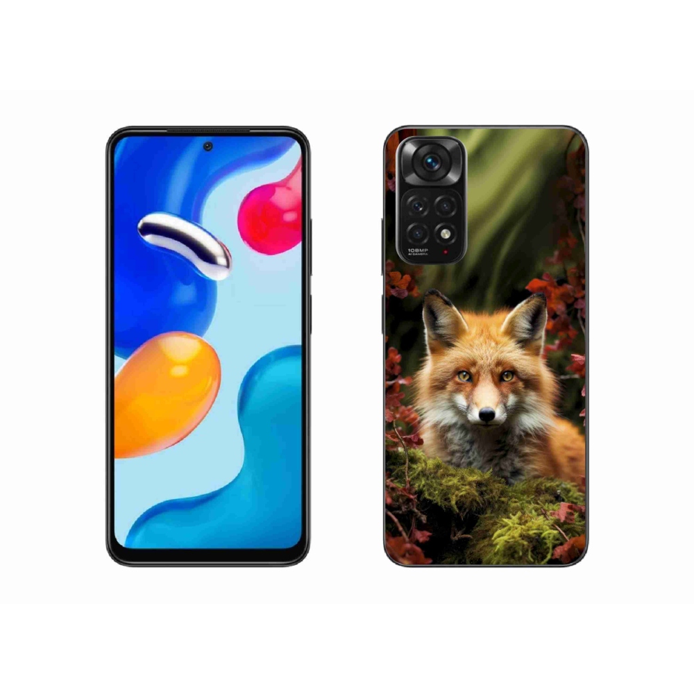Gél borítás mmCase a Xiaomi Redmi Note 11 4G-hez - róka az erdőben