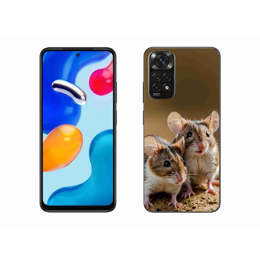 Gél borítás mmCase a Xiaomi Redmi Note 11 4G-hez - egér duó