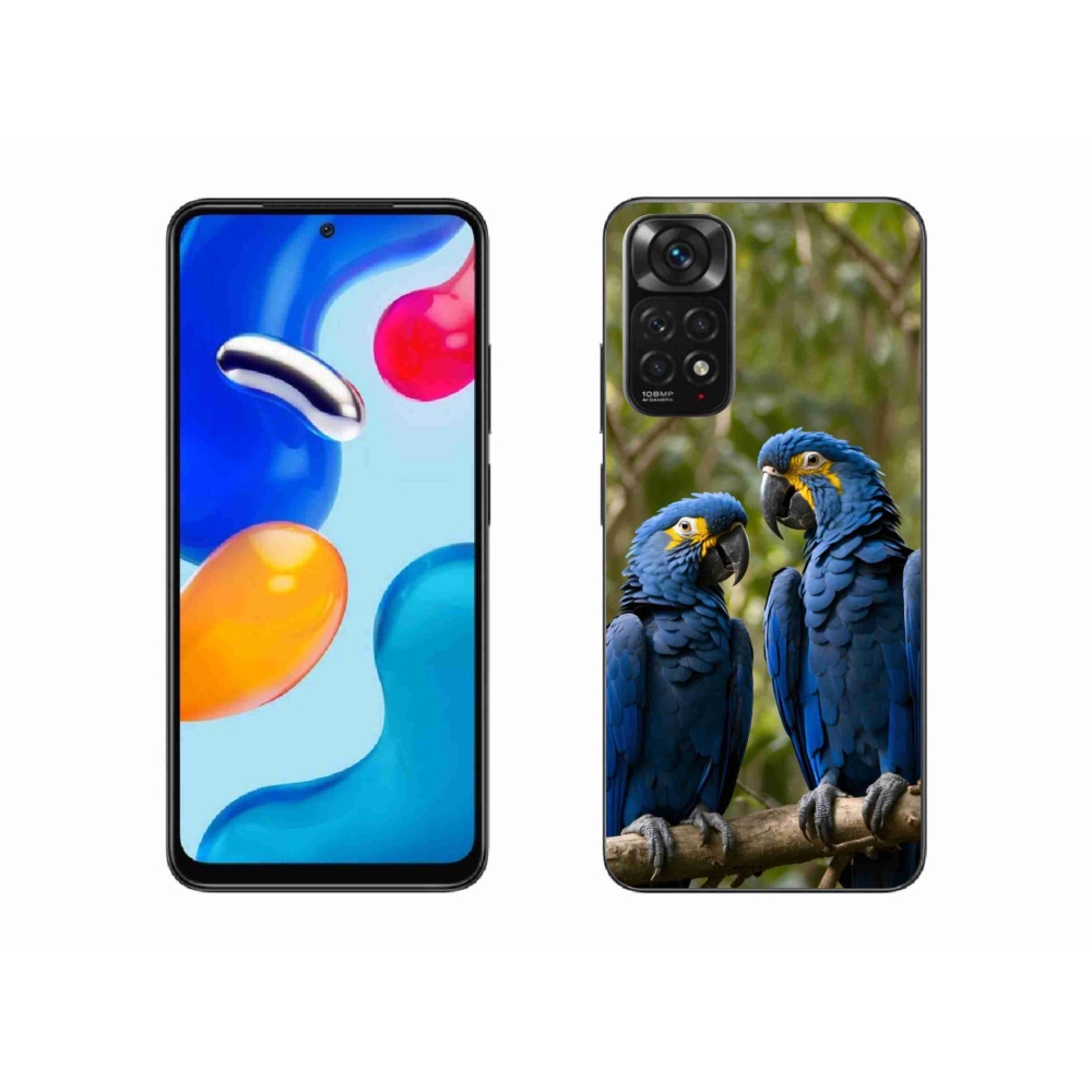 Gél borítás mmCase a Xiaomi Redmi Note 11 4G-hez - papagáj duó