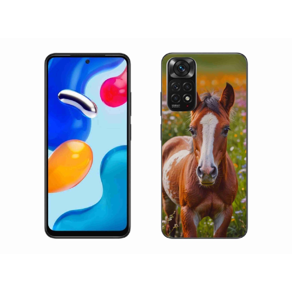 Gél borító mmCase a Xiaomi Redmi Note 11 4G-hez - aranyos csikó