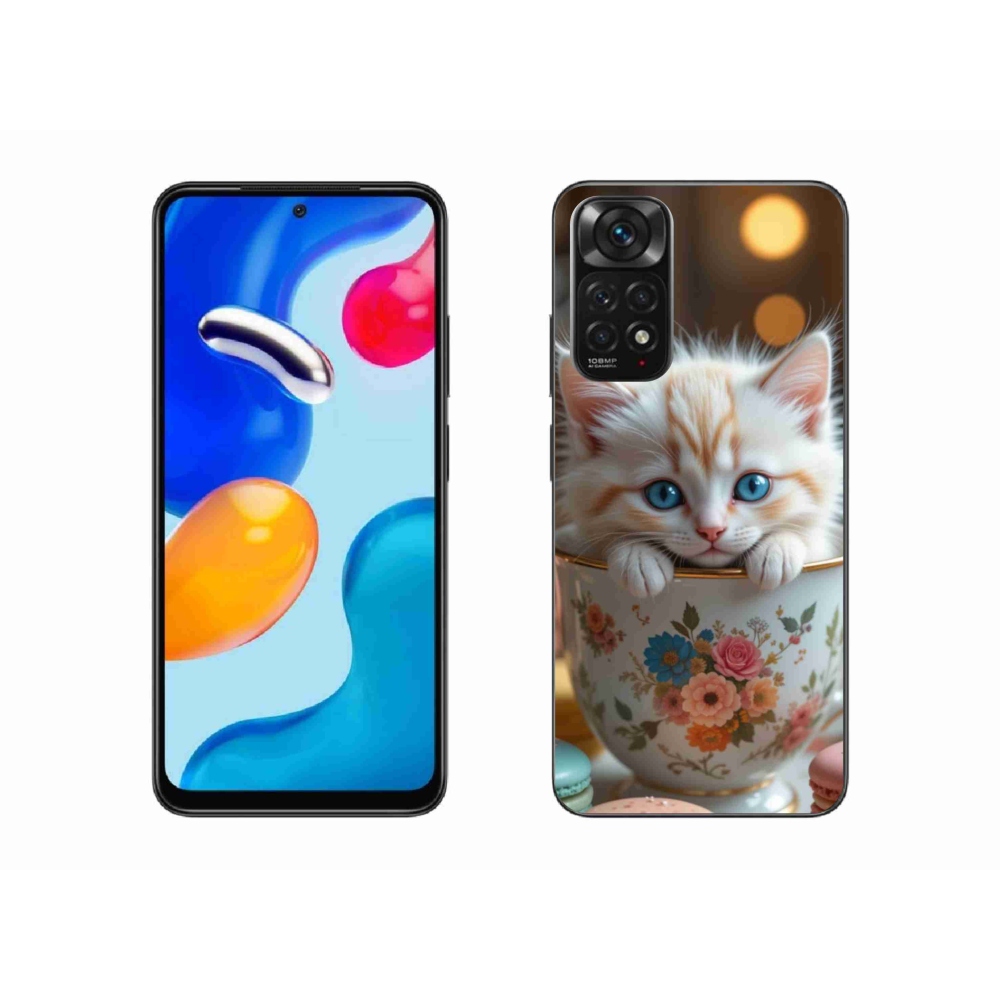 Gél borítás mmCase a Xiaomi Redmi Note 11 4G-hez - aranyos cica 6