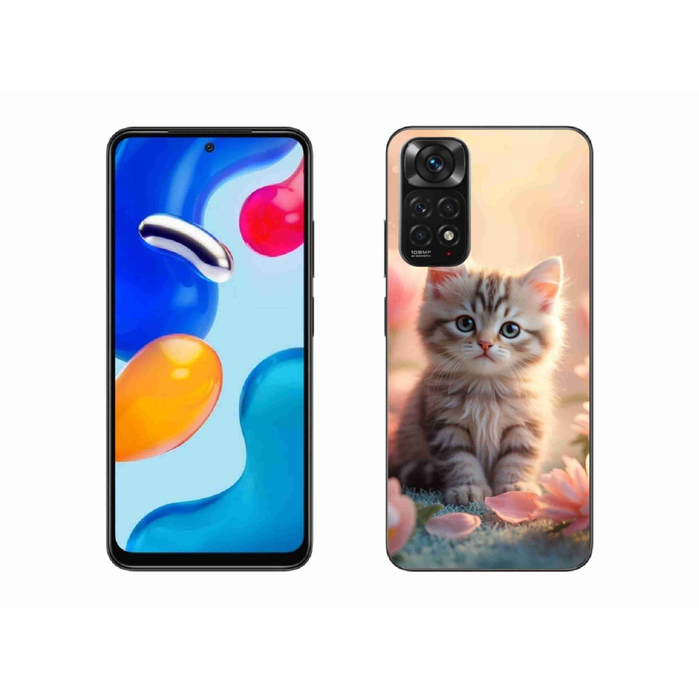 Gél borítás mmCase a Xiaomi Redmi Note 11 4G-hez - aranyos cica 8