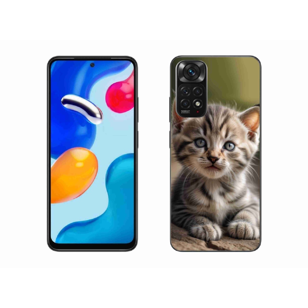 Gél borítás mmCase a Xiaomi Redmi Note 11 4G-hez - aranyos cica 9