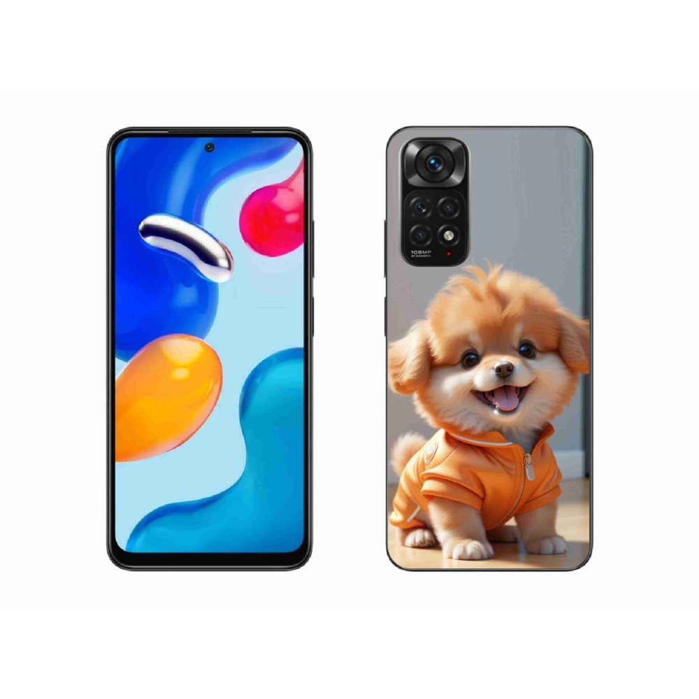 Gél borítás mmCase a Xiaomi Redmi Note 11 4G-hez - aranyos pomerániai pulóverben