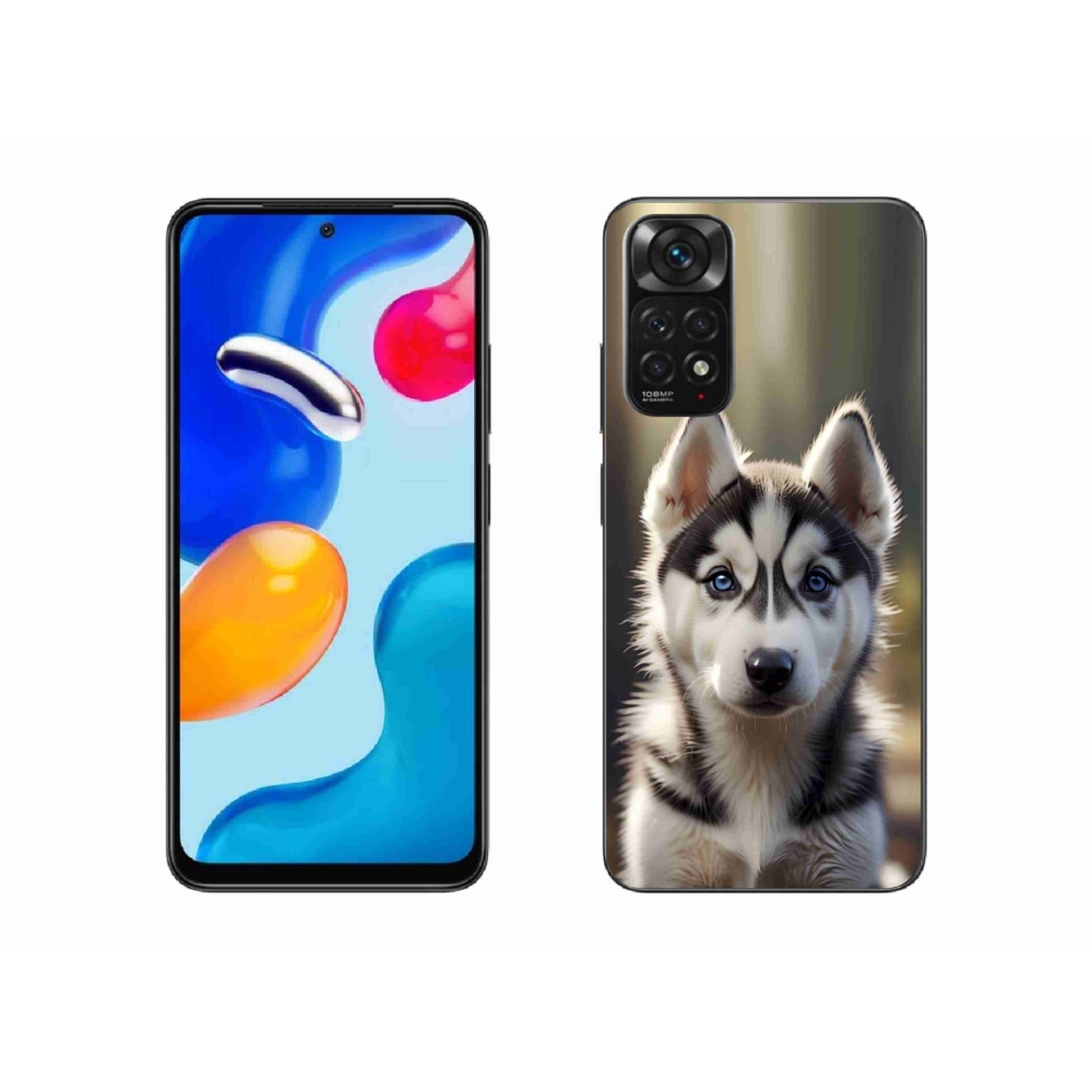 Gél borítás mmCase a Xiaomi Redmi Note 11 4G-hez - aranyos szibériai husky