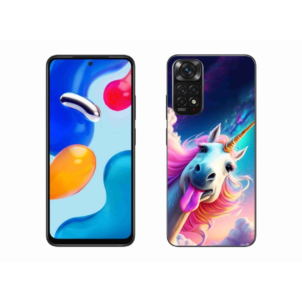 Gél borítás mmCase a Xiaomi Redmi Note 11 4G-hez - őrült egyszarvú