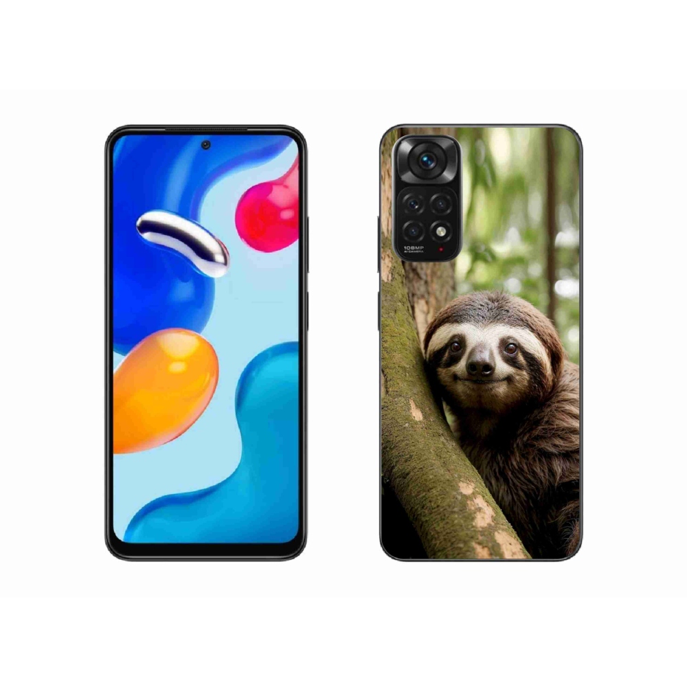Gél borítás mmCase a Xiaomi Redmi Note 11 4G-hez - mosolygó lajhár
