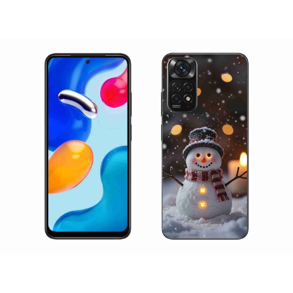 Gél borítás mmCase a Xiaomi Redmi Note 11 4G-hez - boldog hóember