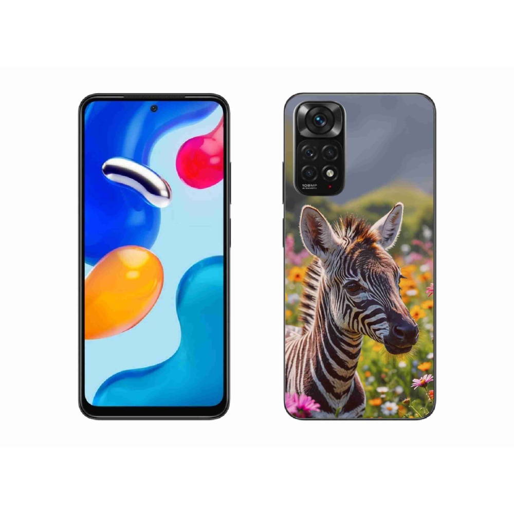 Gél borítás mmCase a Xiaomi Redmi Note 11 4G-hez - zebra a réten
