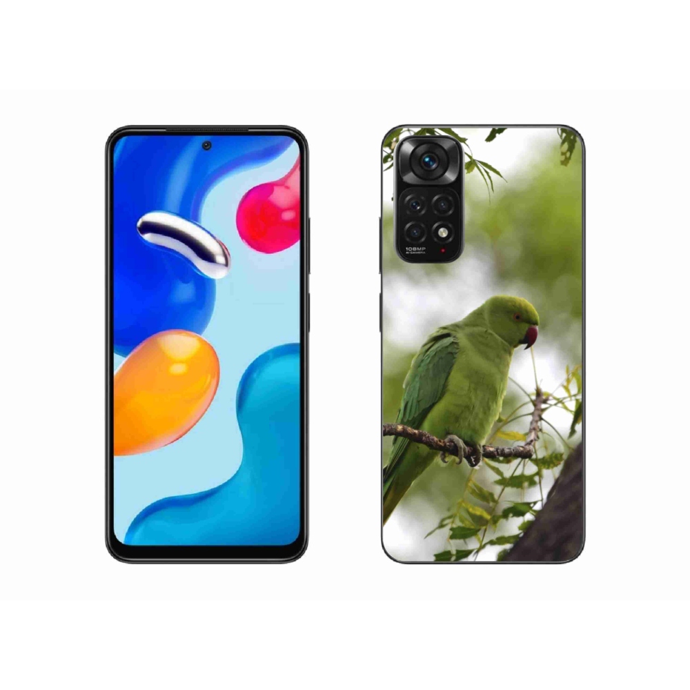 Gél borítás mmCase a Xiaomi Redmi Note 11 4G-hez - zöld papagáj