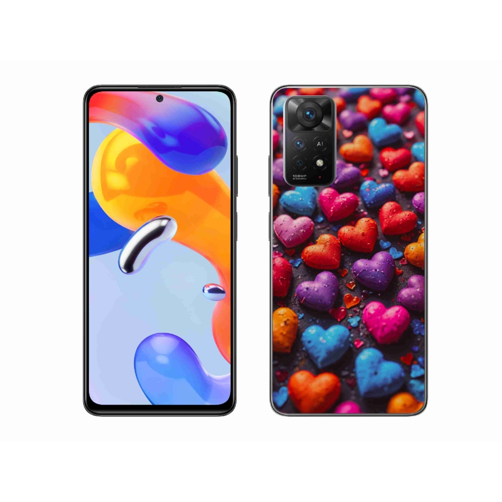 Gél borítás mmCase a Xiaomi Redmi Note 11 Pro 4G/5G számára - színes szív
