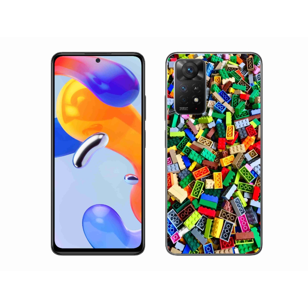 Gél borítás mmCase a Xiaomi Redmi Note 11 Pro 4G/5G számára - színes építőkockák