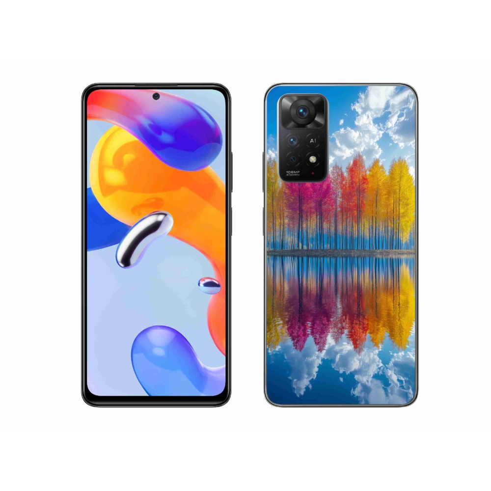 Gél borítás mmCase a Xiaomi Redmi Note 11 Pro 4G/5G - színes fákhoz