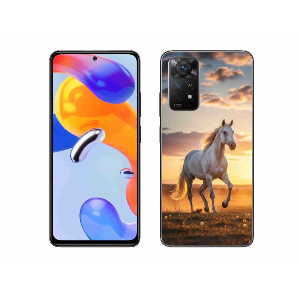 Gél borító mmCase a Xiaomi Redmi Note 11 Pro 4G/5G - futó fehér ló 2
