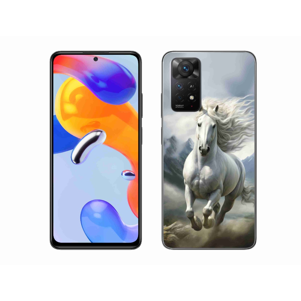 Gél borító mmCase a Xiaomi Redmi Note 11 Pro 4G/5G - futó fehér ló 3