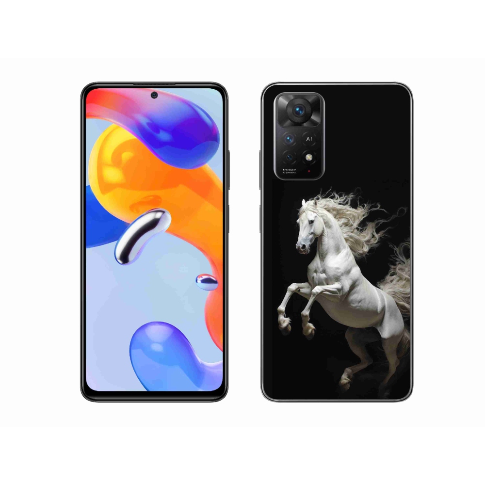 Gél borítás mmCase a Xiaomi Redmi Note 11 Pro 4G/5G - fehér ló 4