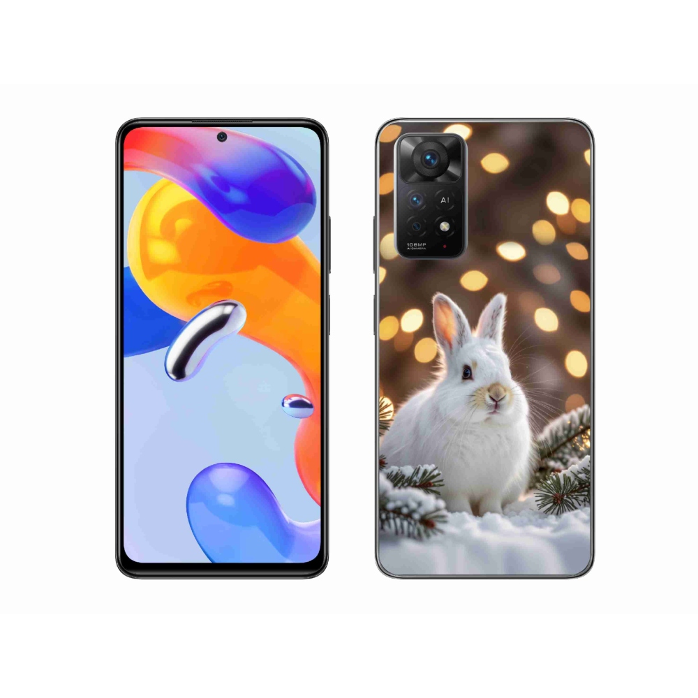 Gél borítás mmCase a Xiaomi Redmi Note 11 Pro 4G/5G-hez - fehér nyuszi