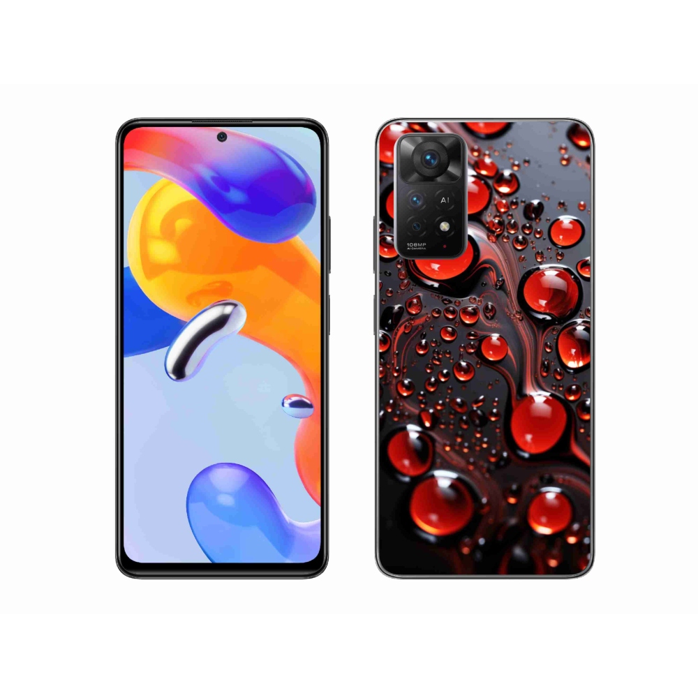 Gél borítás mmCase a Xiaomi Redmi Note 11 Pro 4G/5G-hez - piros csepp 2