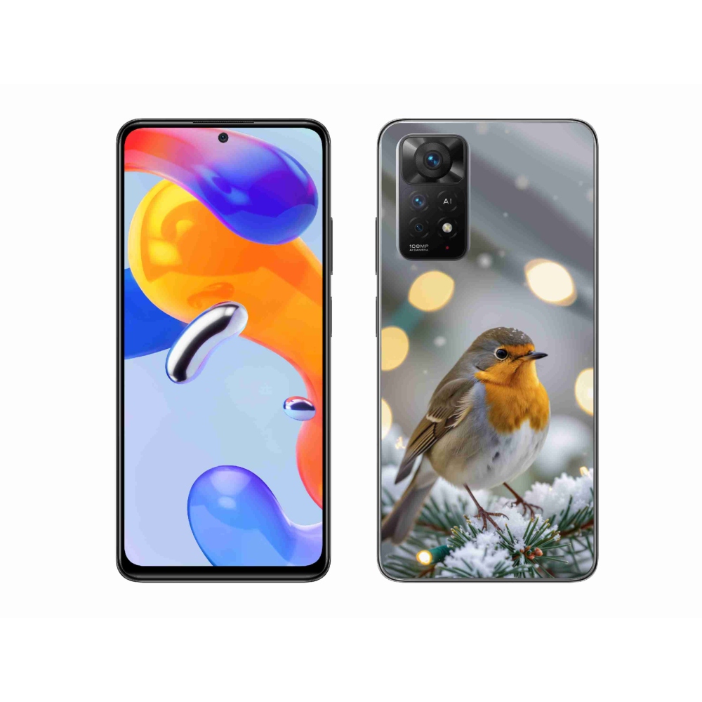 Gél borítás mmCase a Xiaomi Redmi Note 11 Pro 4G/5G számára - piros télen