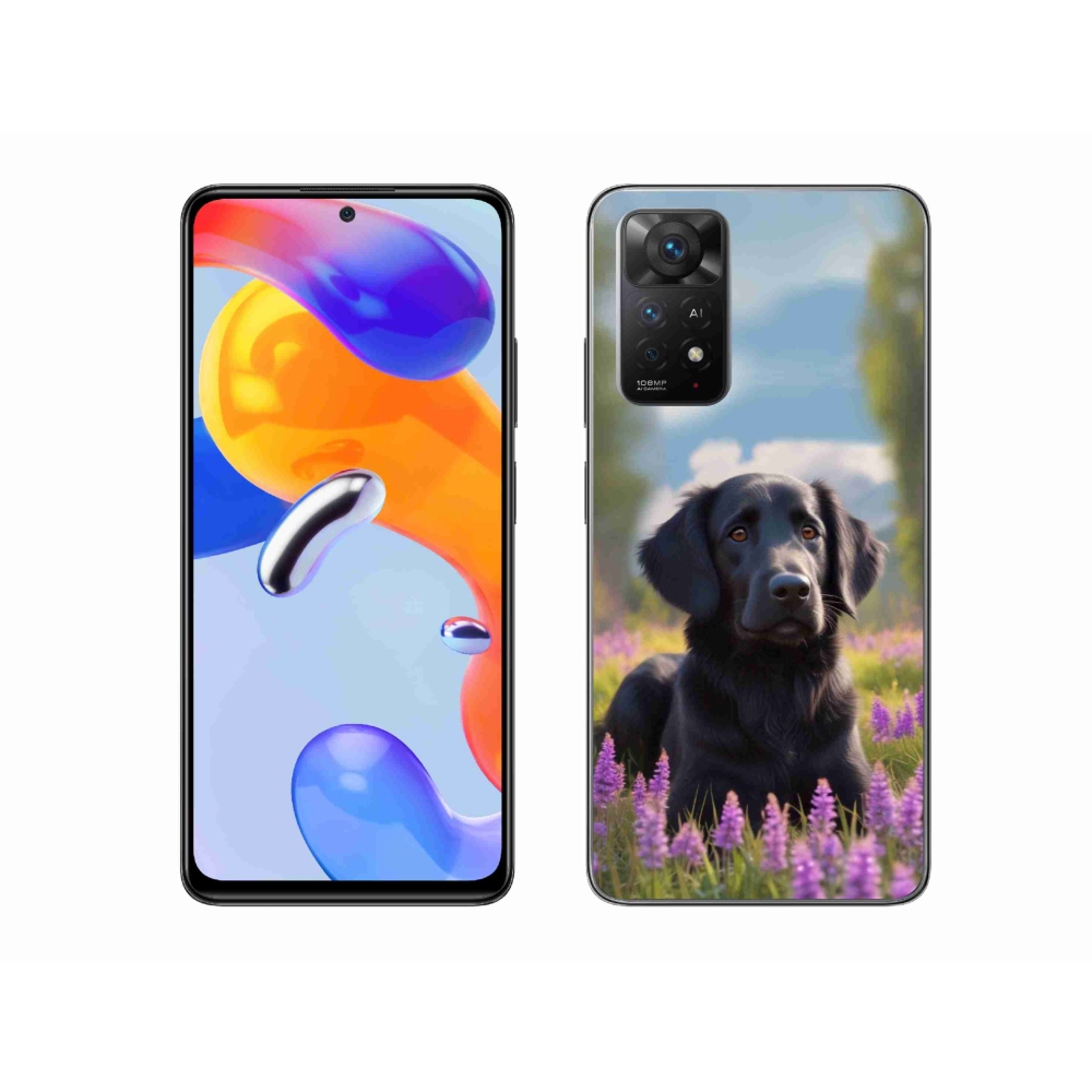 Gél borítás mmCase a Xiaomi Redmi Note 11 Pro 4G/5G számára - elegáns fekete retriever