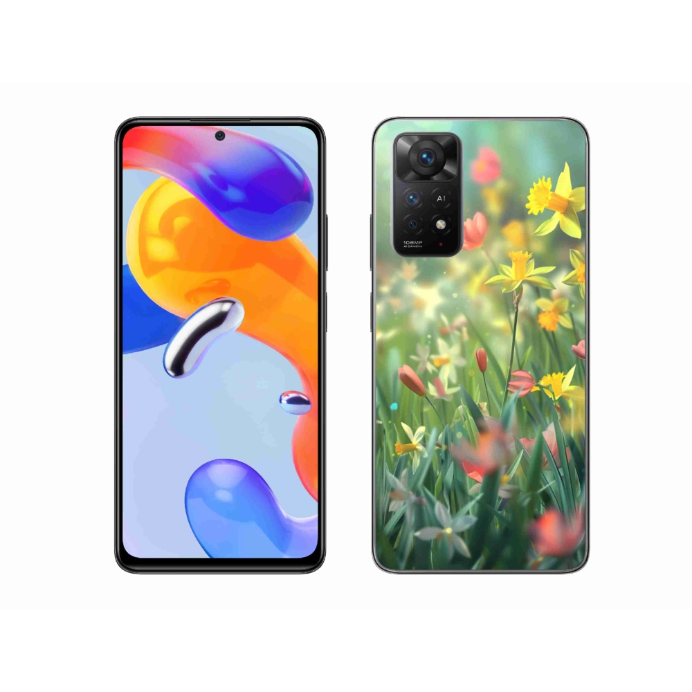 Gél borító mmCase a Xiaomi Redmi Note 11 Pro 4G/5G számára - tavaszi virágok