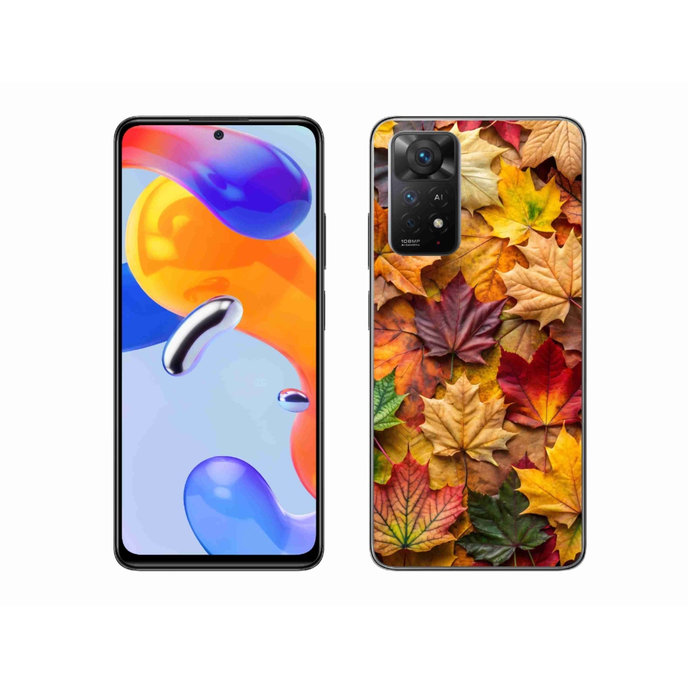 Gél borítás mmCase a Xiaomi Redmi Note 11 Pro 4G/5G-hez - juharlevelek 2