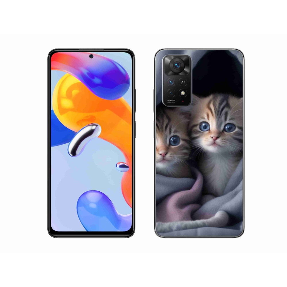 Gél borítás mmCase a Xiaomi Redmi Note 11 Pro 4G/5G - cat duo 2 számára