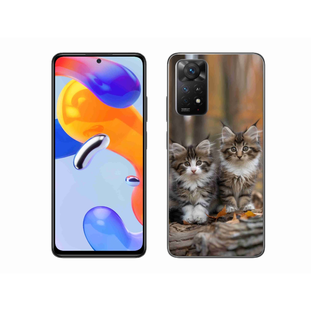 Gél borítás mmCase a Xiaomi Redmi Note 11 Pro 4G/5G - cat duo 3 számára