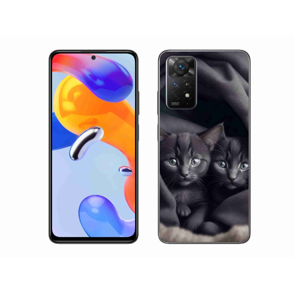 Gél borítás mmCase a Xiaomi Redmi Note 11 Pro 4G/5G - cat duo - macska duóhoz